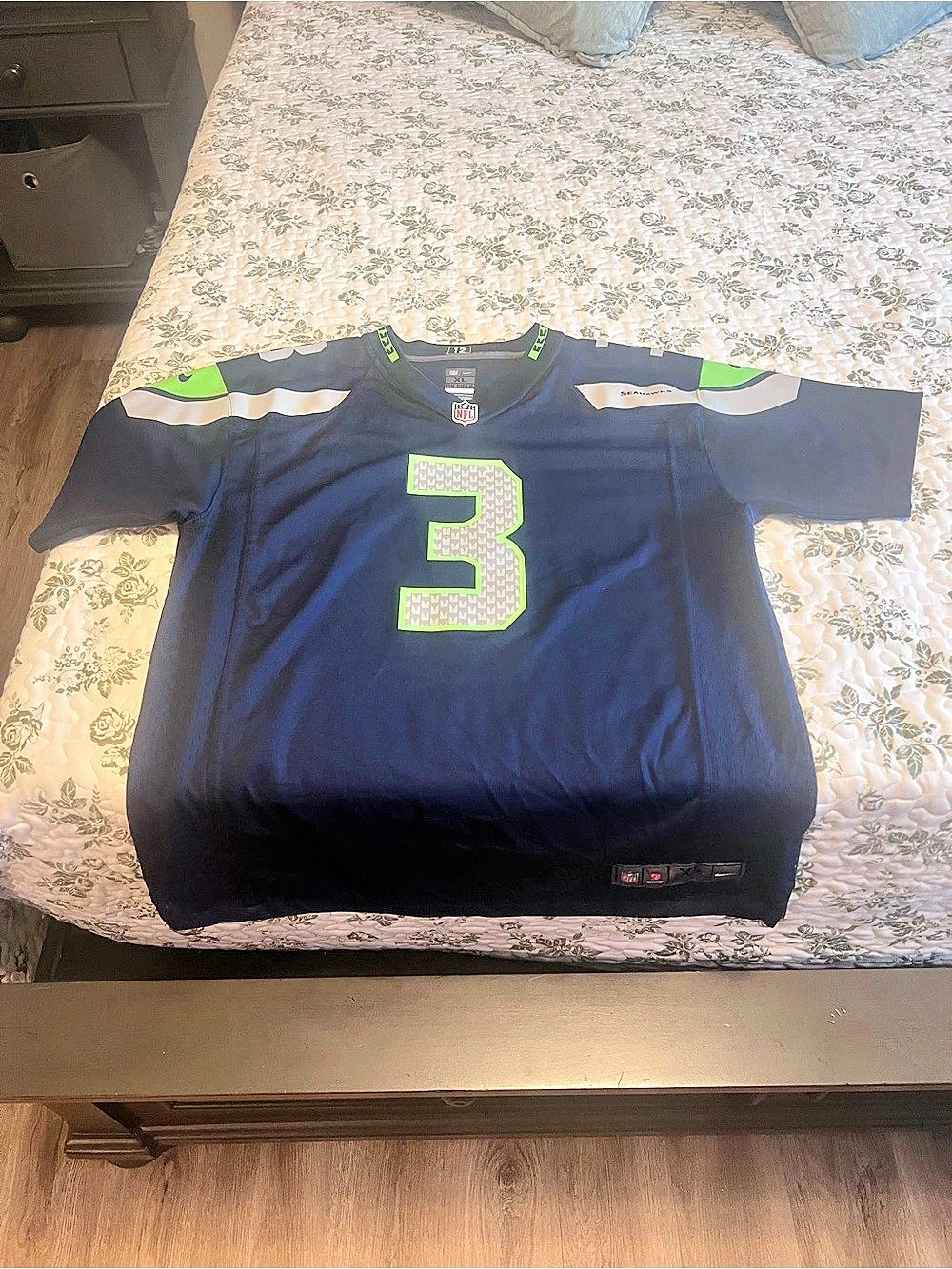 Youth XL Nike Seahawks Russell Wilson #3 Nike Game Jersey Game Jersey Blue